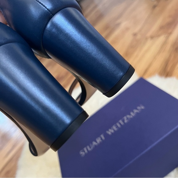 Stuart Weitzman Nearlynude Size 5.5 in Nice Blue Nappa Brand New - Picture 14 of 16